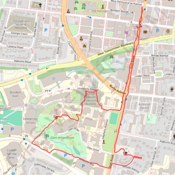 Towson Walk trail, distance, elevation, map, profile, GPS track