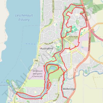 Eaton Nature Reserve MTB Loop trail, distance, elevation, map, profile, GPS track