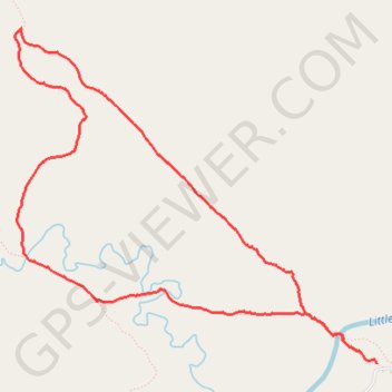 Ekblom Trail, Maah Daah Hey Trail and Big Plateau Trail Loop in Theodore Roosevelt National Park trail, distance, elevation, map, profile, GPS track