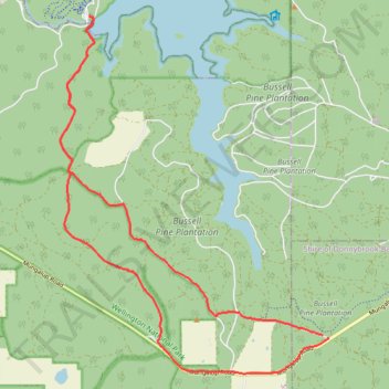 Dam Buster Mountain Bike Ride trail, distance, elevation, map, profile, GPS track