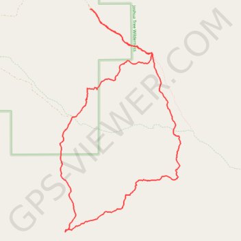 Covington Loop (Joshua Tree National Park) trail, distance, elevation, map, profile, GPS track