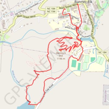 Wildcat Lake and Hemlock Hill Loop trail, distance, elevation, map, profile, GPS track