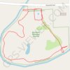 Trails and parking at Mooreville Riverbend Preserve in Mooreville, MI trail, distance, elevation, map, profile, GPS track