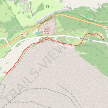 Crater Rim Trail and Sulphur Banks Trail trail, distance, elevation, map, profile, GPS track