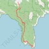 15 October 2026 at 12:40 pm trail, distance, elevation, map, profile, GPS track