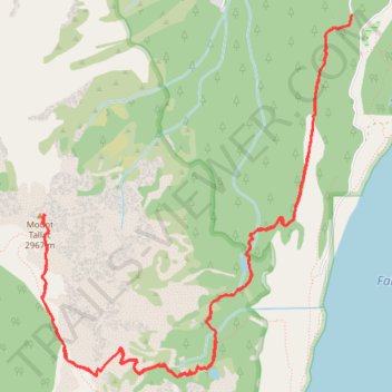 Mount Tallac trail, distance, elevation, map, profile, GPS track