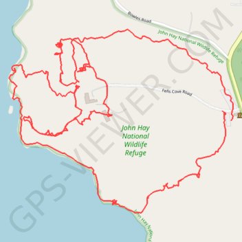 Trails at The Fells in Newbury NH trail, distance, elevation, map, profile, GPS track