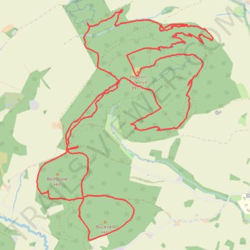 Hopton Woods - Mountain Bike Ride trail, distance, elevation, map, profile, GPS track