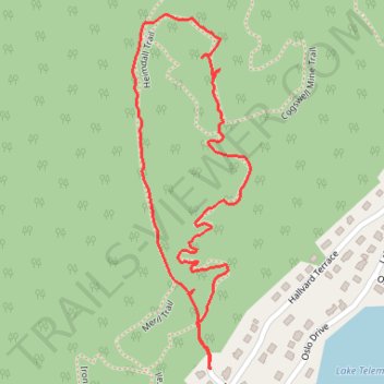 Cogswell Mine trail, distance, elevation, map, profile, GPS track