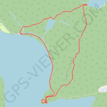 Rock Lake - Gordon Lake - Booth’s Rock Trail trail, distance, elevation, map, profile, GPS track