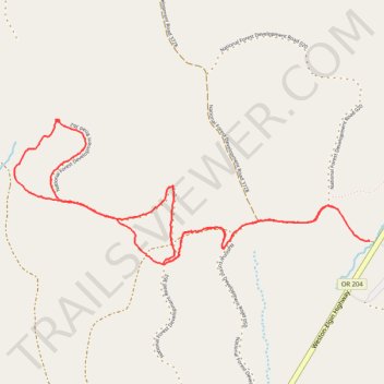 Horseshoe Prairie Ski trail, distance, elevation, map, profile, GPS track
