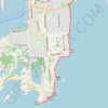 Cliff Walk at Newport, Rhode Island trail, distance, elevation, map, profile, GPS track