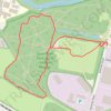 Dawsholm Park Local Nature Reserve loop walk trail, distance, elevation, map, profile, GPS track