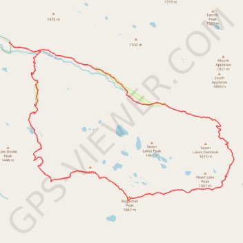 Deer Lake - Bogachiel Peak - Hear Lake trail, distance, elevation, map, profile, GPS track
