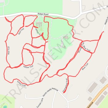 Harts Brook Preserve trail, distance, elevation, map, profile, GPS track