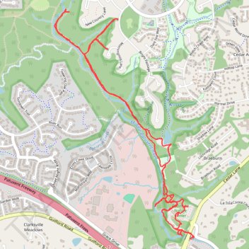 Middle Patuxent Environmental Area South trail, distance, elevation, map, profile, GPS track
