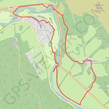 Cardrona to Glenormiston trail, distance, elevation, map, profile, GPS track