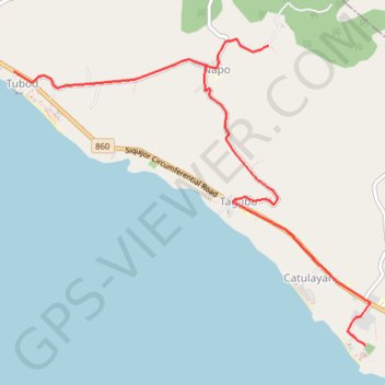 Lugnason Falls trail, distance, elevation, map, profile, GPS track