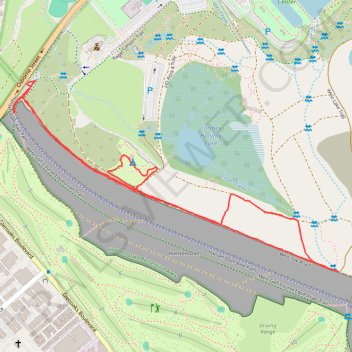 Hansen Dam Southeast trail, distance, elevation, map, profile, GPS track