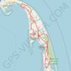 Cape Cod Fire Roads trail, distance, elevation, map, profile, GPS track